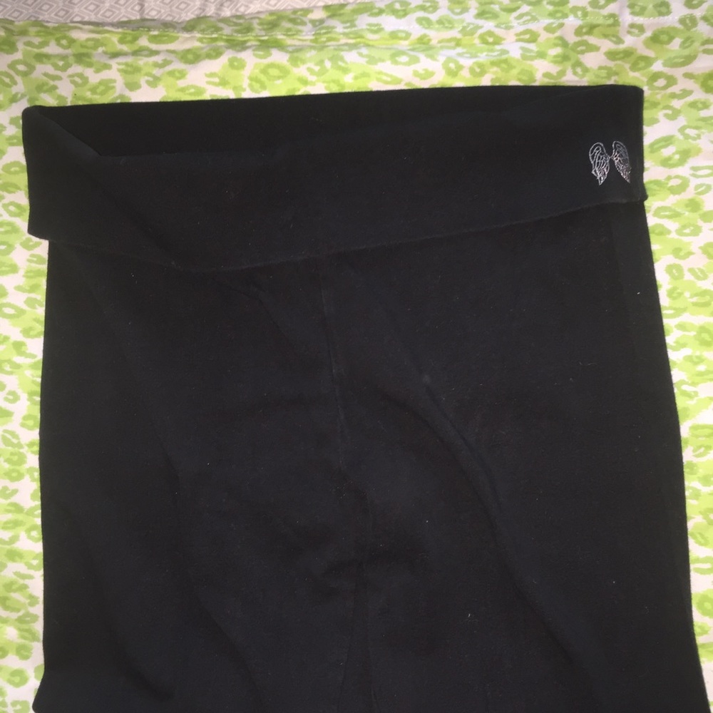 Black Victoria's Secret leggings (fold over)